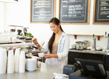 Female Owner Of Coffee Shop