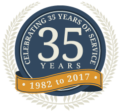 35th anniversary Badge